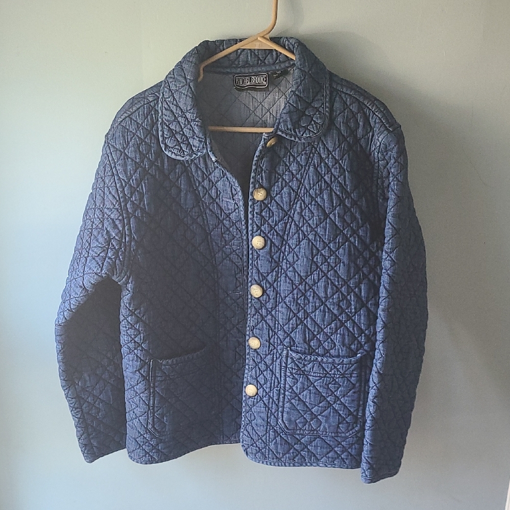 Rachel Brooke Blue Quilted Jacket